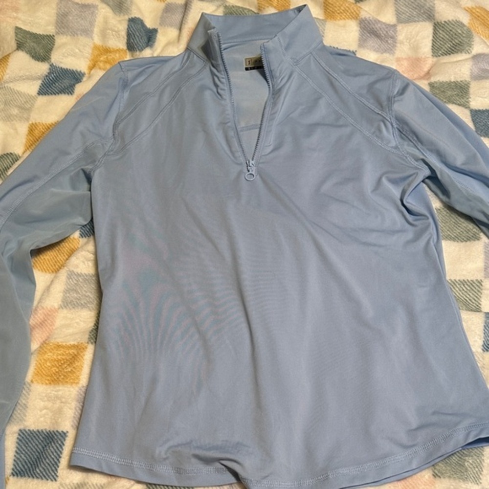 PGA Tour Light Blue Long Sleeve Top size small